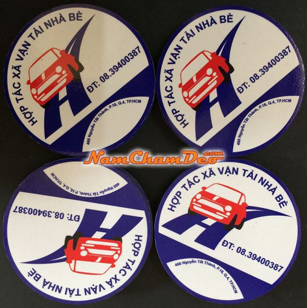 Logo dán xe Vận tải Nhà Bè chất liệu nam châm dẻo