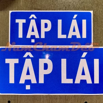 Bảng tập lái phản quang nam châm dẻo mẫu mới 2026
