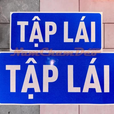 Bảng tập lái phản quang decal 3M siêu sáng mẫu mới